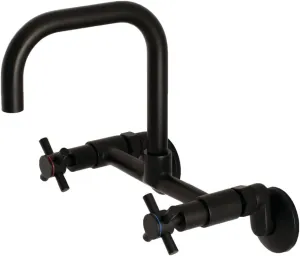 Kingston Brass KS413MB Concord Kitchen Faucet, 6-11/16" in Spout Reach, Matte Black