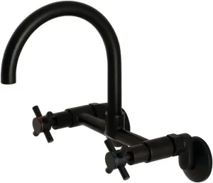 Kingston Brass KS414MB Concord Kitchen Faucet, 7-1/16" in Spout Reach, Matte Black