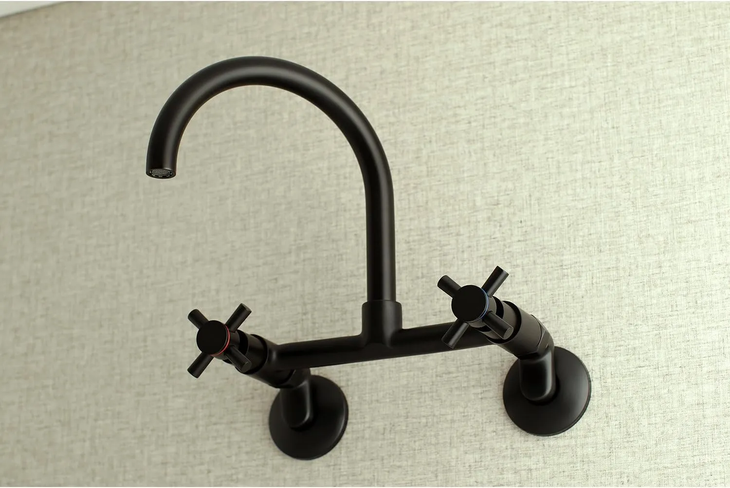 Kingston Brass KS414MB Concord Kitchen Faucet, 7-1/16" in Spout Reach, Matte Black