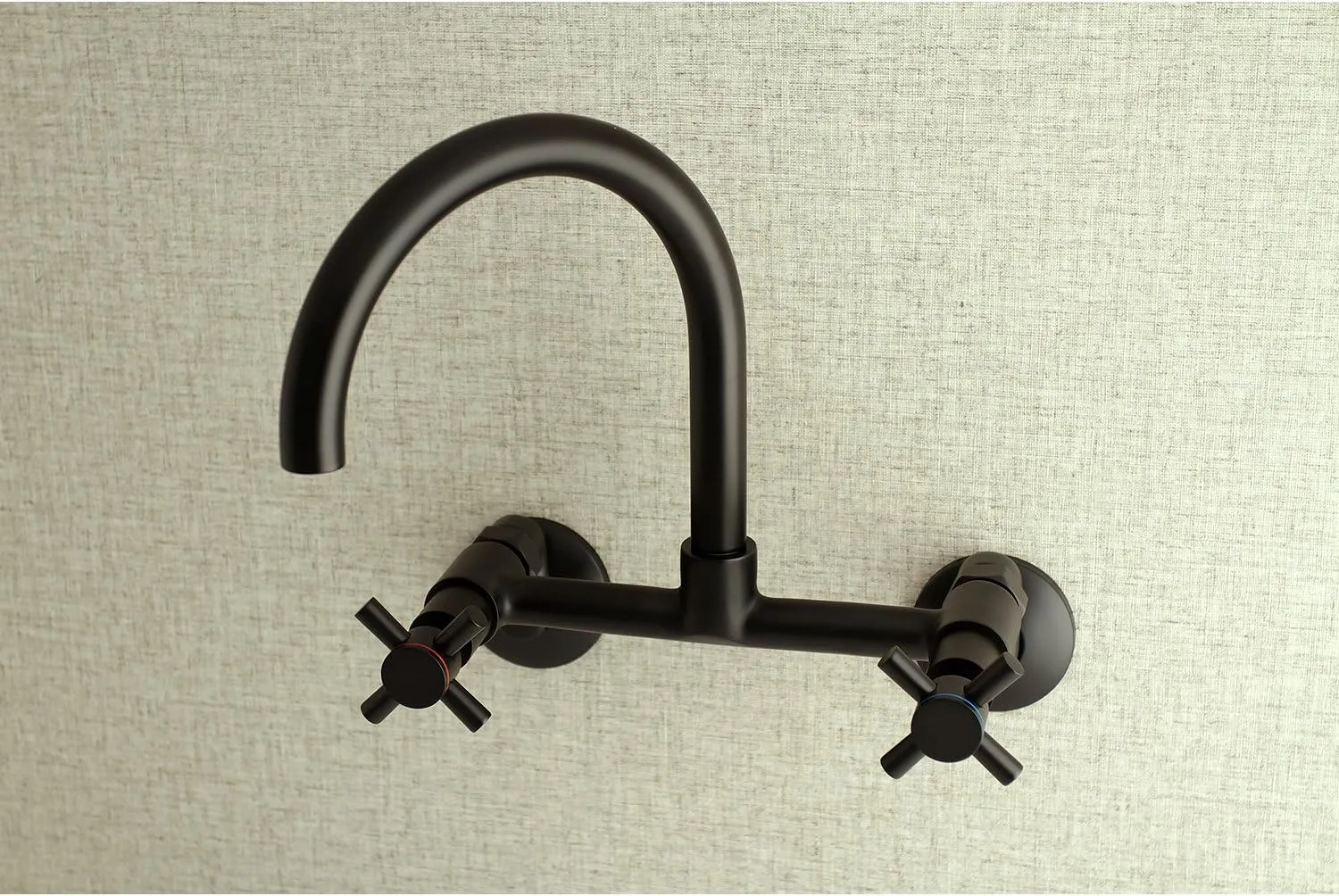 Kingston Brass KS414MB Concord Kitchen Faucet, 7-1/16" in Spout Reach, Matte Black