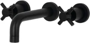 Kingston Brass KS8120DX Concord Bathroom Faucet, Matte Black, 11.31 x 7.63 x 3.06
