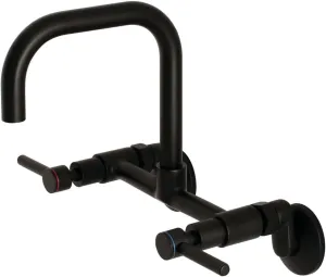 Kingston Brass KS813MB Concord Kitchen Faucet, 6-11/16" in Spout Reach, Matte Black