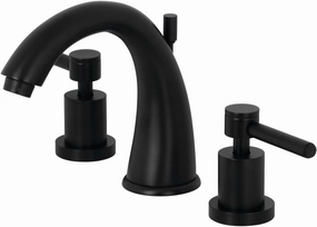 Kingston Brass KS2960DL Concord Widespread Bathroom Faucet, 8 x 5.56 x 6.19, Matte Black