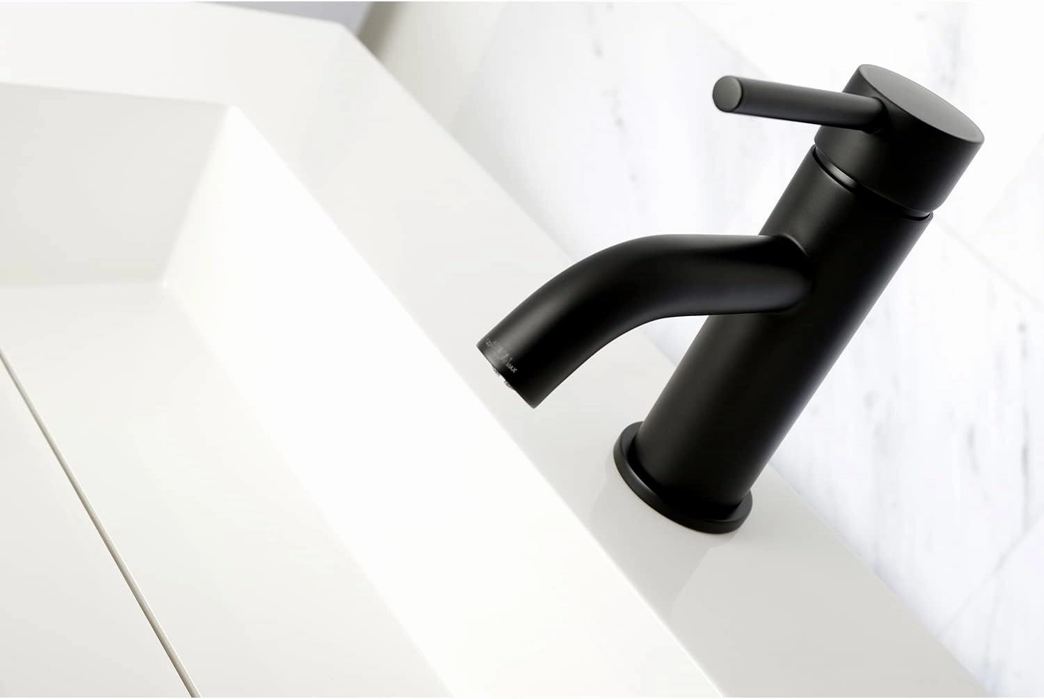 Kingston Brass LS8220DL Concord Bathroom Faucet, Matte Black, 2.13 x 4.88 x 6.13