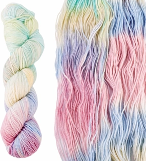 KISSITTY 1 Skein Gradient Color Segment Dyed Yarn 80% Wool Hand Crocheting Knitting Pink Thread for Knitting Clothes Sweater Shawl Scarf Bag Art Craft Decorations