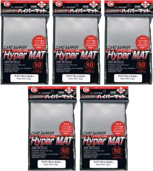 KMC Hyper Matte Sleeves (400 Pack), Clear