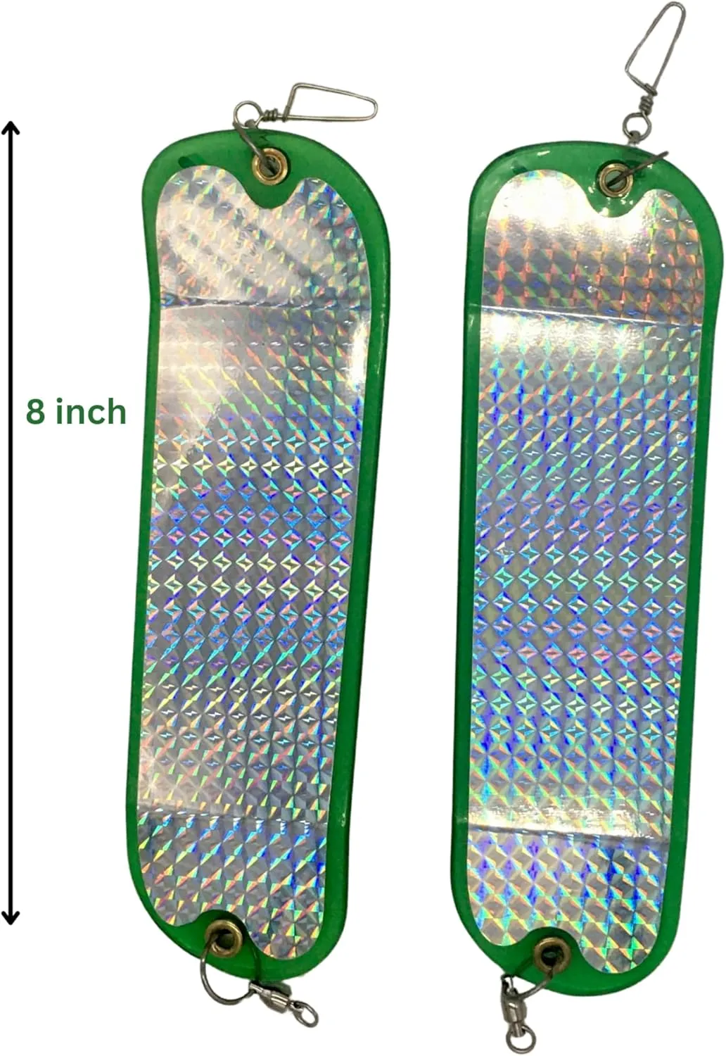 Kokanee Salmon Finished Teardrop Flashers – Durable Chrome Plated Steel Fishing Flashers for Salmon & Trout Trolling – Vibrant Color & Design Variety – 2 Pack Options
