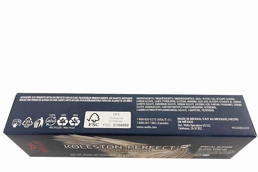 Koleston Perfect 12/81 Special Blonde/Pearl Ash Permanent Hair Color 2 Ounce and M Hair Designs Tint Brush (Bundle)