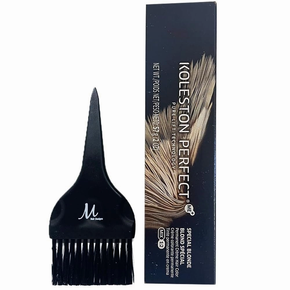 Koleston Perfect 12/81 Special Blonde/Pearl Ash Permanent Hair Color 2 Ounce and M Hair Designs Tint Brush (Bundle)