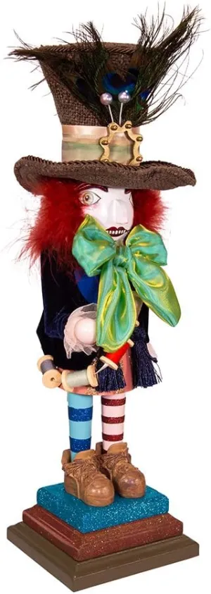 Kurt S. Adler, Inc. HA0381 Kurt Adler 18" Hollywood Mad Hatter Nutcracker, Multicolor, Standard