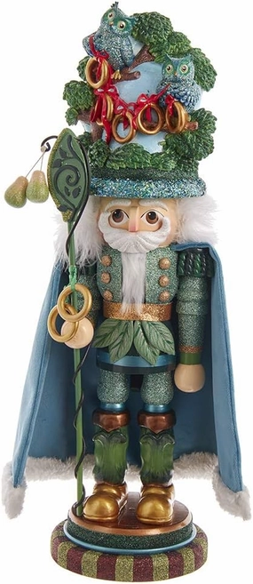 Kurt S. Adler HA0572 Hollywood Five Golden Rings Nutcracker, Multi-Colored, 17.5in