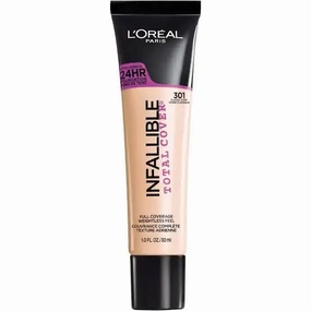 L'Oreal Paris Infallible Total Cover Liquid Foundation, Natural Beige, 1 fl oz