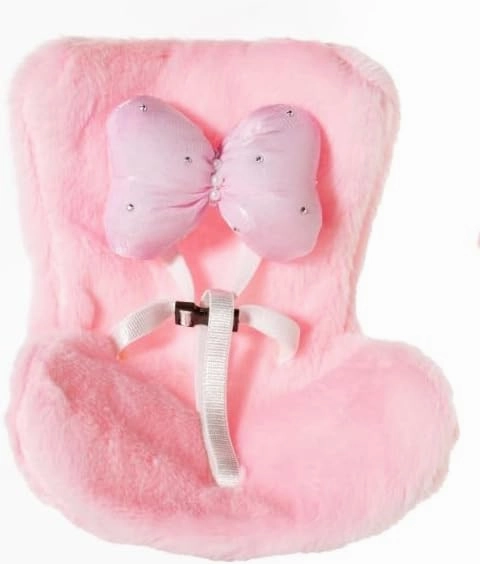 La-Bubo Dolls Car Seat,Universal Air Vent/Dashboard Mount for Vehicle Decor & Display, Cute Accessories for Photography, Display & Collectors Age Limit 15 (No Dolls)（Pink）