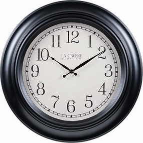 La Crosse Technology 18-Inch Rhodes Quartz Analog Wall Clock - 404-3846A