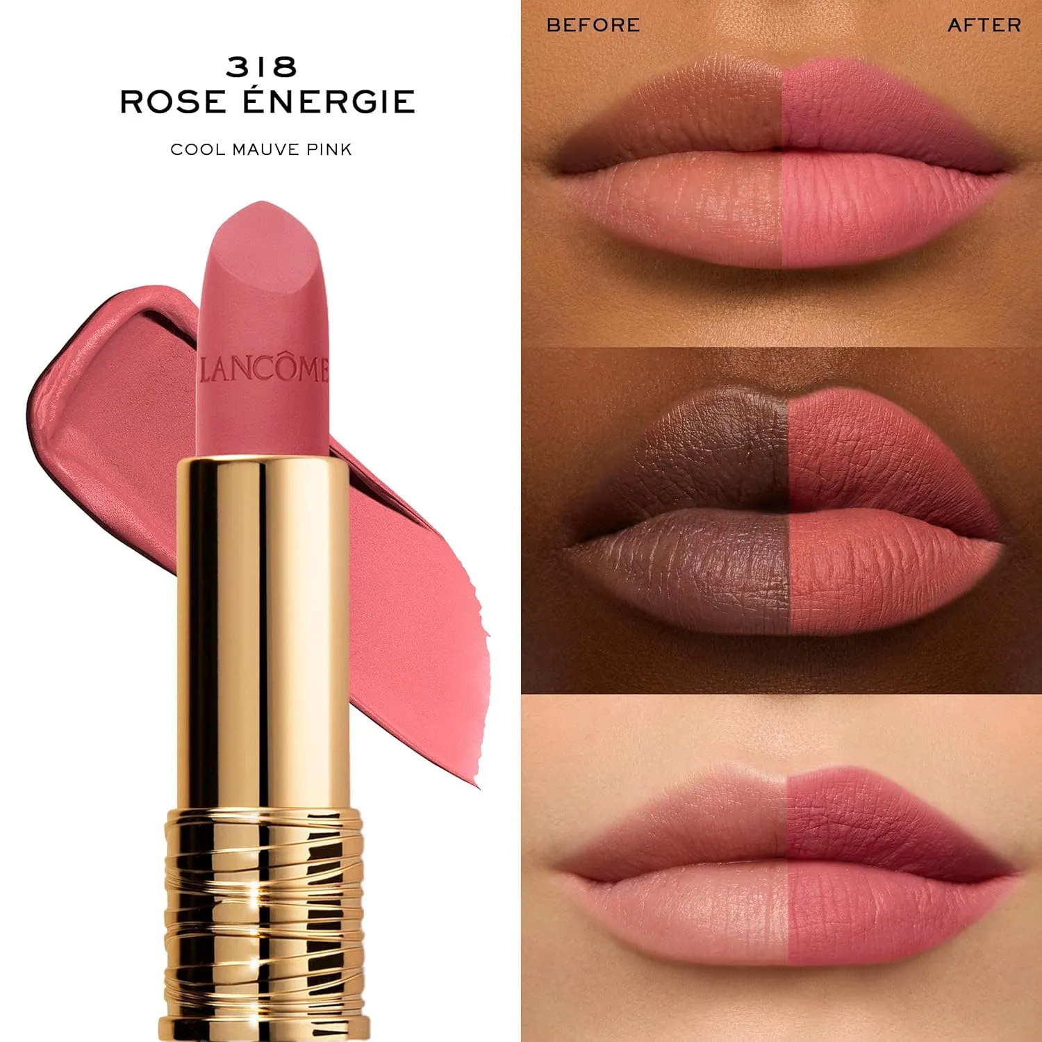 Lancôme L'Absolu Rouge Drama Matte Lipstick - Bold Matte Finish - Lasting Comfort & Hydration