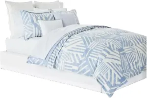 Lauren Ralph Lauren Bennett Geometric 3-Pc. Full Queen Duvet Cover Set Cornflower Blue