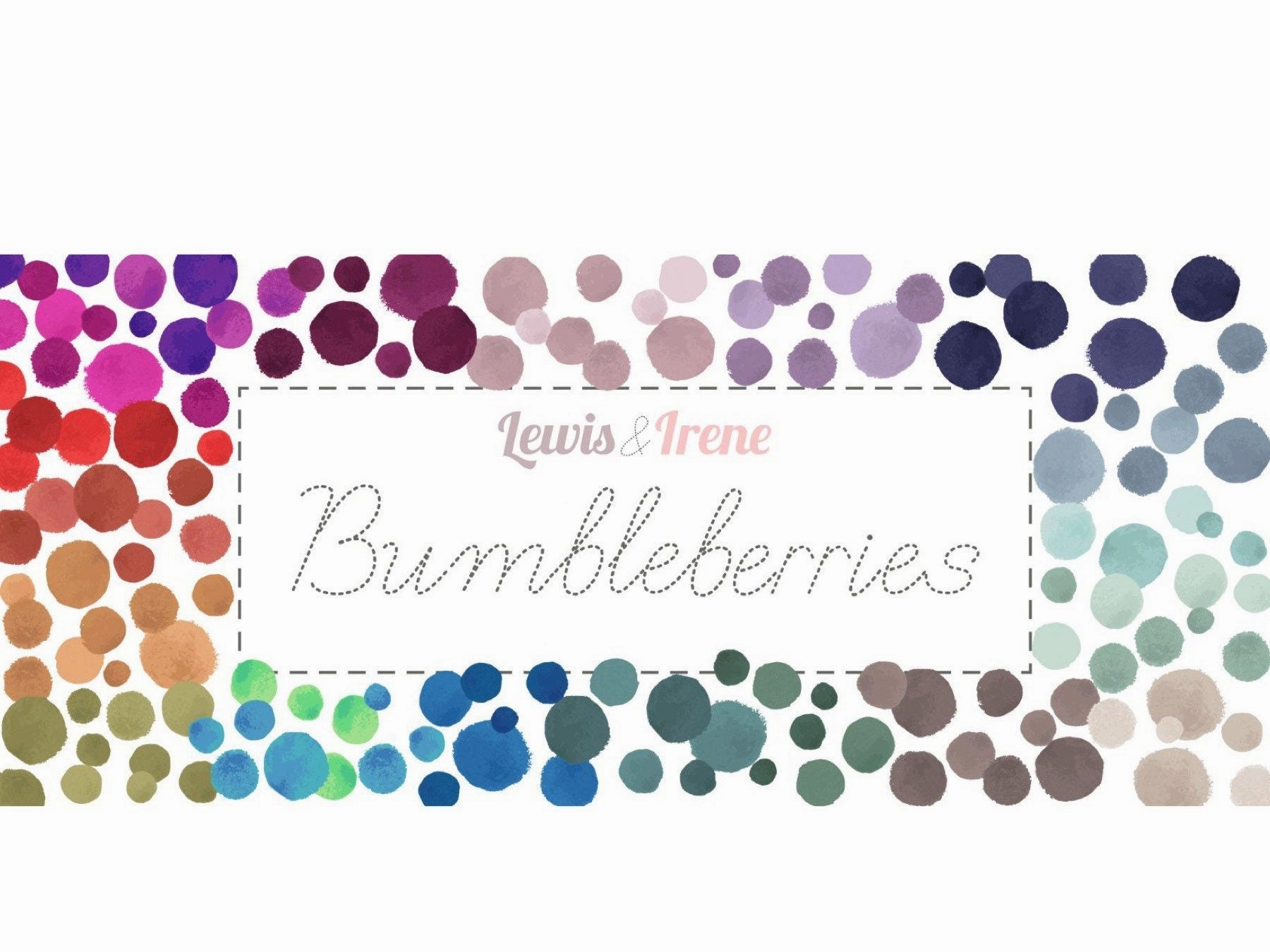 Lewis & Irene Bumbleberries Blenders Fabric Collection Enchanted Pink BB266