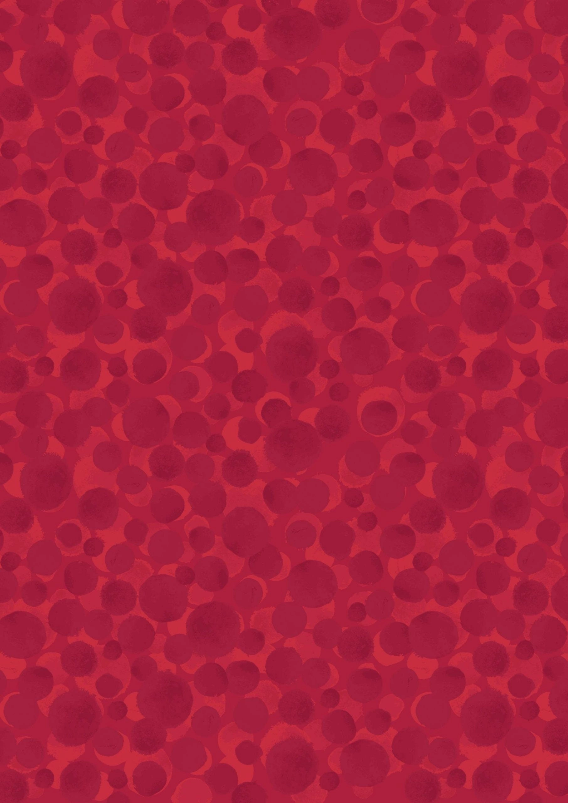Lewis & Irene Bumbleberries Blenders Fabric Collection Postbox Red BB184