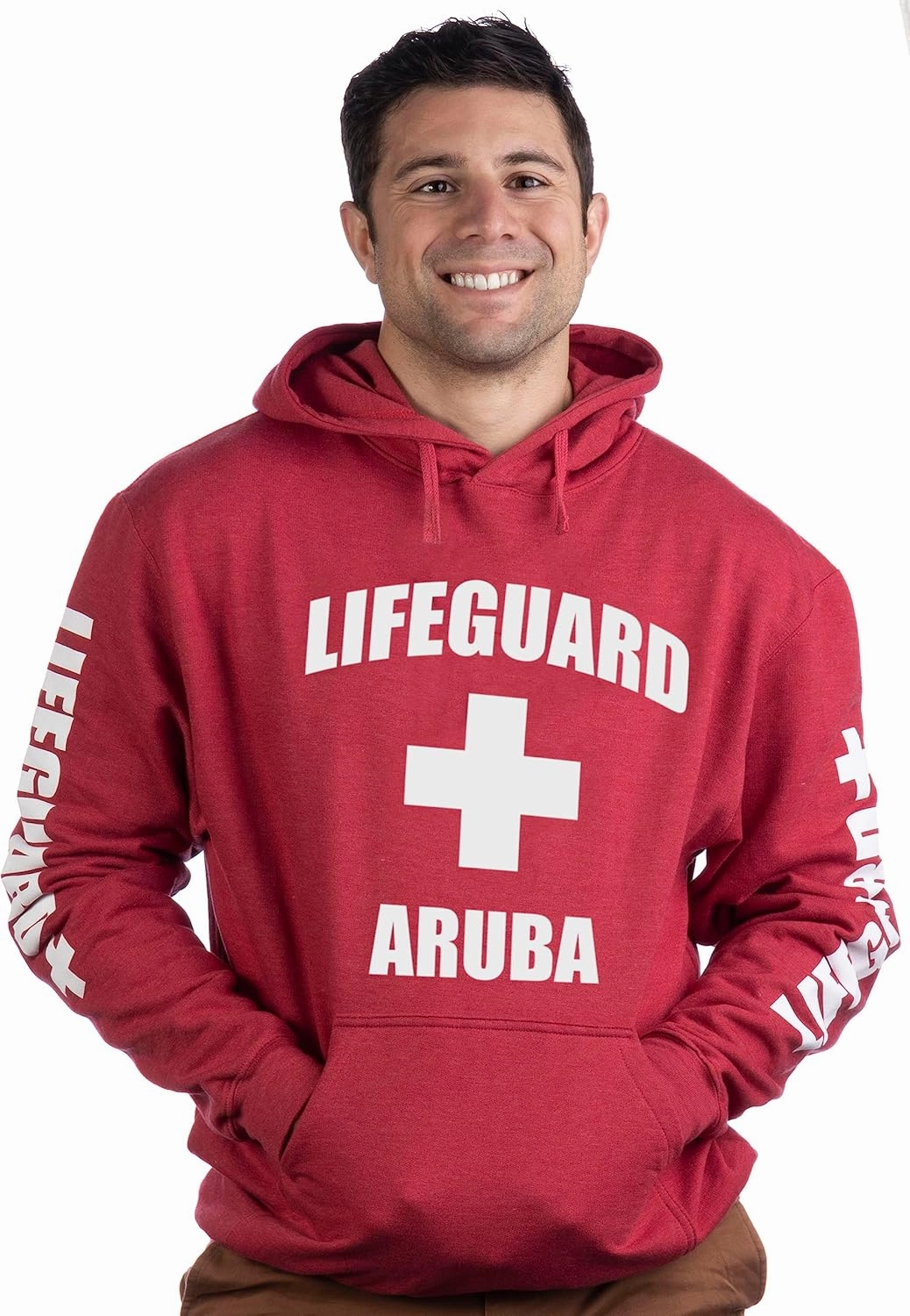 Lifeguard | Red Unisex Uniform Fleece Hoody Sweatshirt Hoodie Sweater Men Women