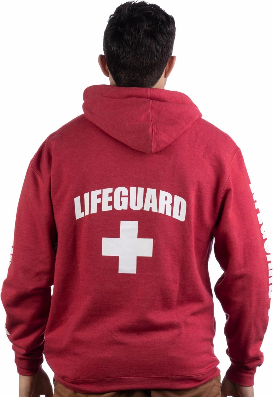 Lifeguard | Red Unisex Uniform Fleece Hoody Sweatshirt Hoodie Sweater Men Women