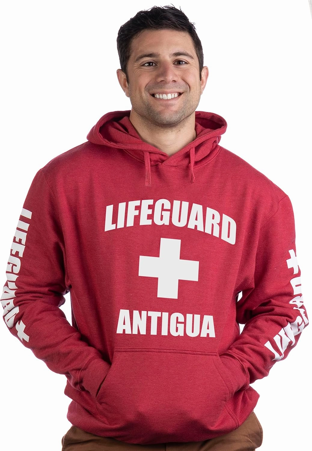 Lifeguard | Red Unisex Uniform Fleece Hoody Sweatshirt Hoodie Sweater Men Women