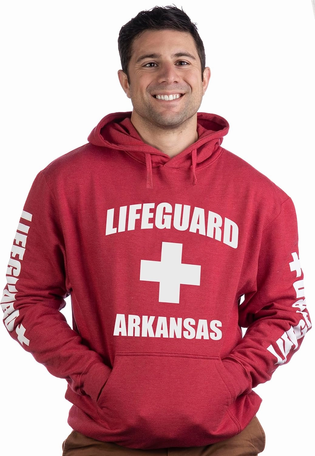 Lifeguard | Red Unisex Uniform Fleece Hoody Sweatshirt Hoodie Sweater Men Women