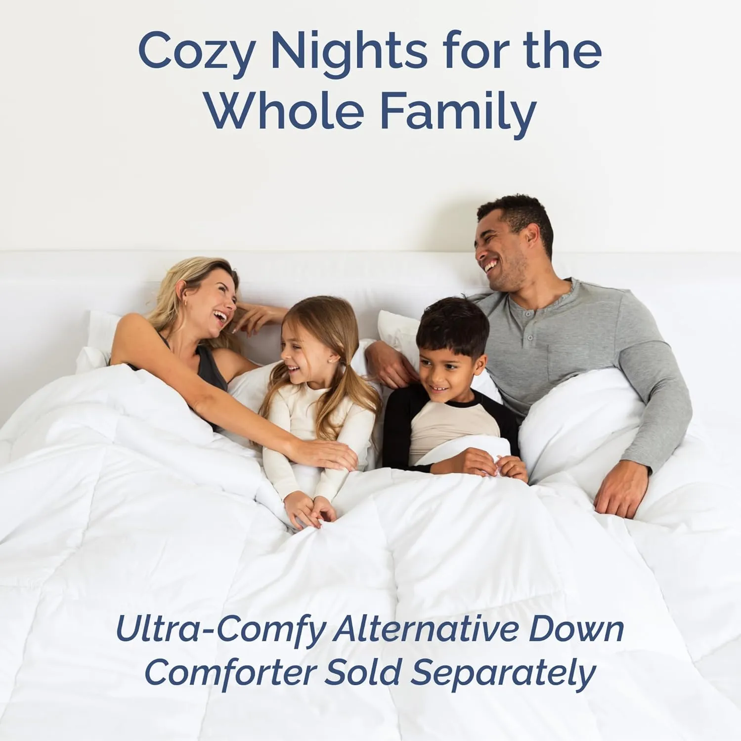 Light Blue and White Striped Sheets - 4 Piece Full Set – 1 Flat & 1 Fitted Sheet & 2 Pillowcases w/ Deep Pockets – Wrinkle & Fade Resistant, Ultra-Soft, Breathable & Cooling – Luxury Pinstripe Bed Set