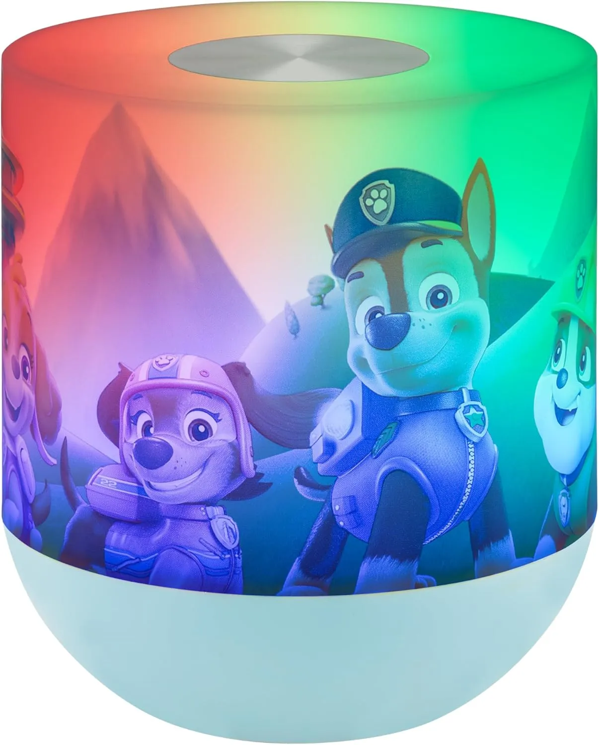 Lights By Night Paw Patrol Tabetop Lamp Color-Changing Dimmable White Light Color-Changing - Ideal for Children's Bedroom, Bathroom, Playroom - USB Powered - 81918