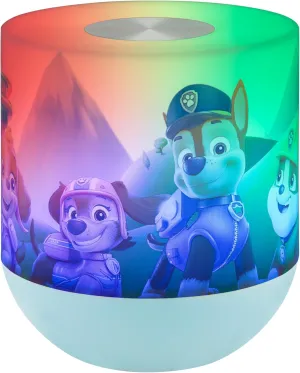 Lights By Night Paw Patrol Tabetop Lamp Color-Changing Dimmable White Light Color-Changing - Ideal for Children's Bedroom, Bathroom, Playroom - USB Powered - 81918