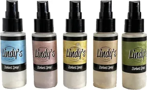 Lindy's Stamp Gang 398838 Starburst Spray Set, Mermaid Sea Shells, 2 oz, Pack of 5 , Gold