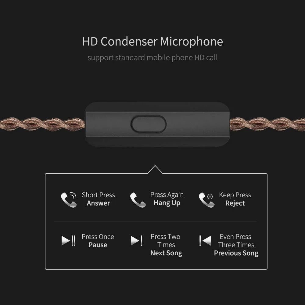 Linsoul KZ ZSX 5BA 1DD 6 Driver Hybrid in-Ear HiFi Earphones with Zinc Alloy Faceplate, Recessed 2 Pin Detachable Cable for Audiophile Musician (with Mic, Cyan)