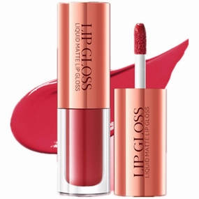 Liquid Matte, Lip Gloss, Waterproof Transfer-Proof Long-Lasting Hold, 12 Shades, 2g (01# Cherry Cheese)