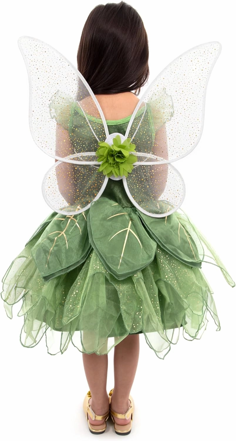 Little Adventures Shimmer Wings Costume Dress Up - Machine Washable Girl Pretend Play and Party Outfit