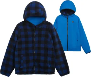 LONDON FOG Boys' Reversible Midweight Hooded Jacket