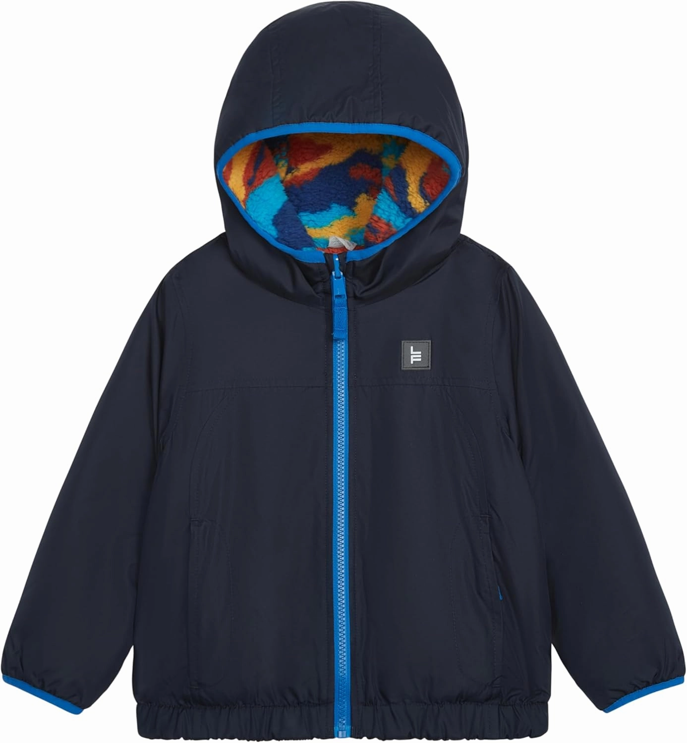 LONDON FOG Boys' Reversible Midweight Hooded Jacket
