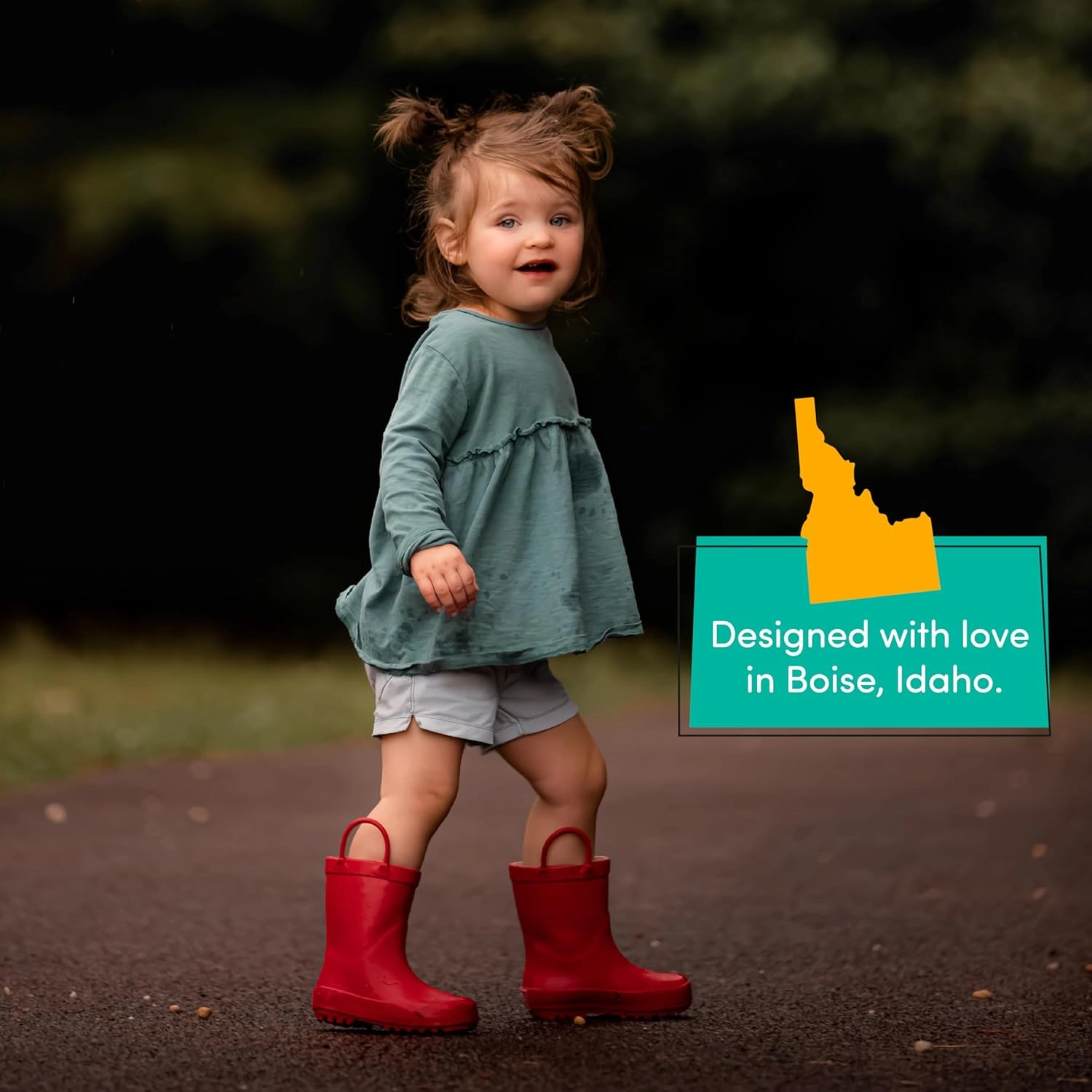 Lone Cone Premium Natural Rubber Rain Boots for Toddlers and Kids with Solid Design