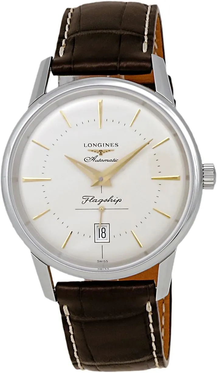 Longines Flagship Heritage Automatic Stainless Steel Mens Luxury Strap Watch Calendar L4.795.4.78.2