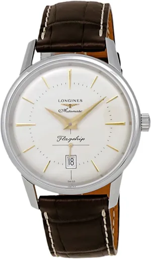 Longines Flagship Heritage Automatic Stainless Steel Mens Luxury Strap Watch Calendar L4.795.4.78.2