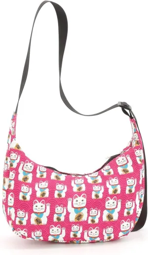 Lucky Cat Shoulder Bag for Women, Pink