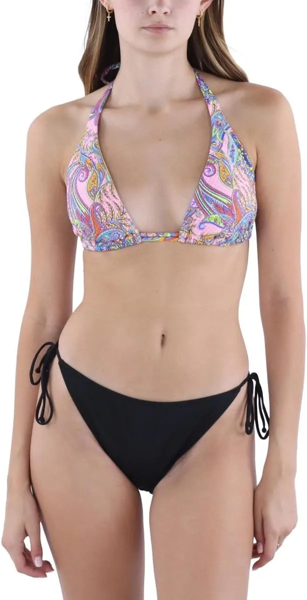 Luli Fama Women's Pinkin' About You Triangle Halter Top