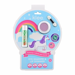 Luna Star Klee Eye Shadow and Lip Shimmer Holiday Gift Set for Kids and Tweens. Gentle and Non-Toxic. Made in USA. (Moonlight Shimmer)