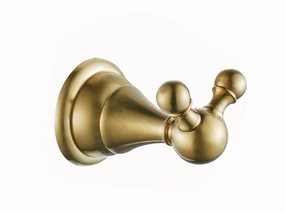 Luxury Double Towel Hook Deira Champagne Gold