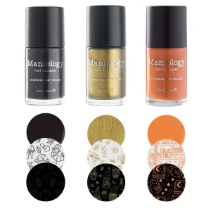 Maniology Moss & Bark Stamping Polish Collection (Acorn (B498), Artichoke (B499), Catnap (B503))