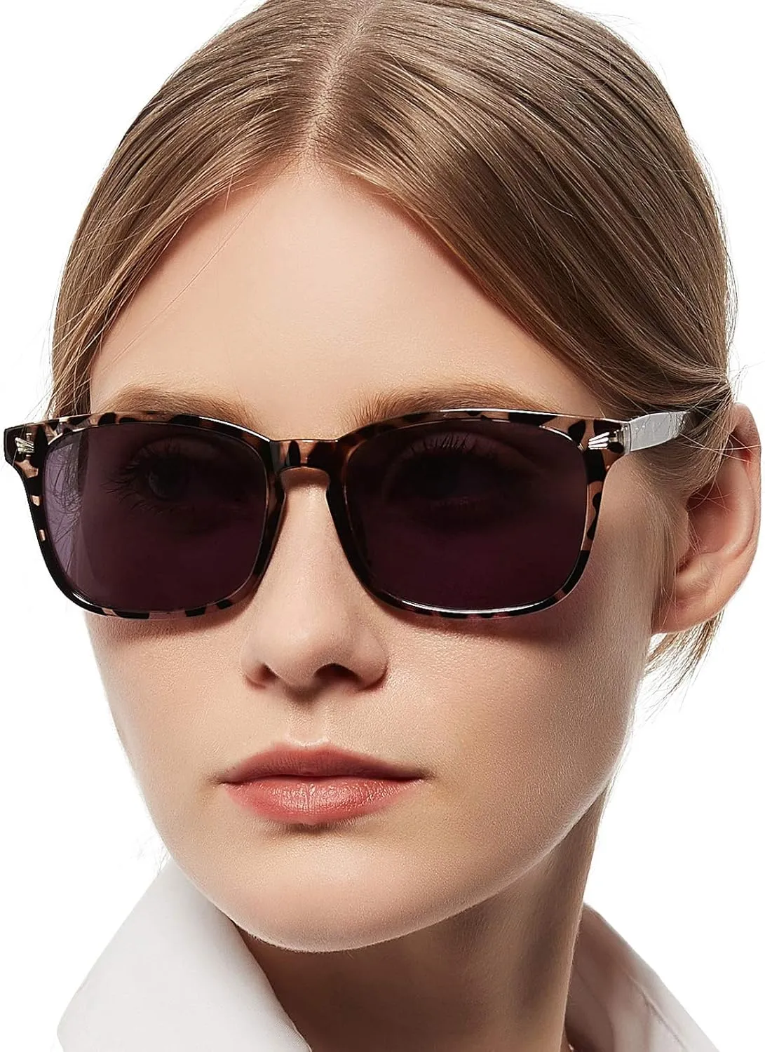 MARE AZZURO Reader Sunglasses for Women Sun Reading Glasses 0.50 0.75 1.00 1.25 1.50 1.75 2.00 2.25 2.50 2.75 3.00 3.25 3.50 3.75 4.00 (Leopard, 2.50)