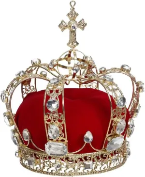 Mark Roberts Queens Crown Red - 6 X 7.5 Inches - Christmas Accessories and Home Decor