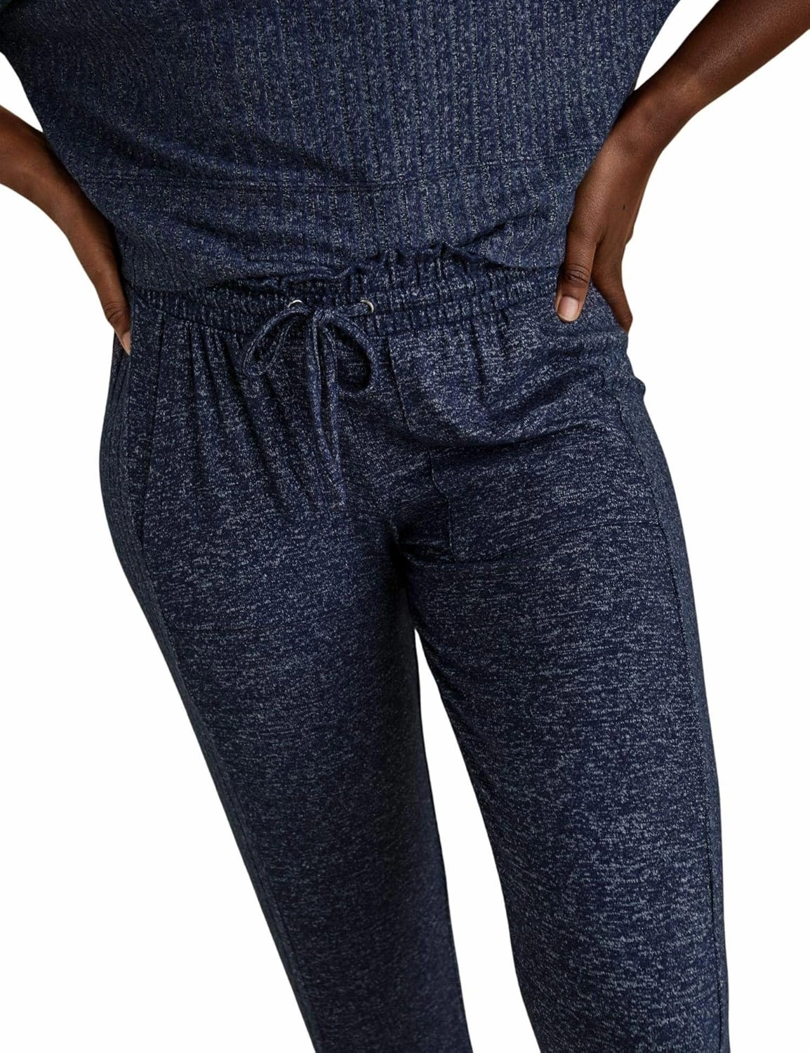 Marks & Spencer womens Loungewear Cozy Knit Rib Long Cuffed Pant