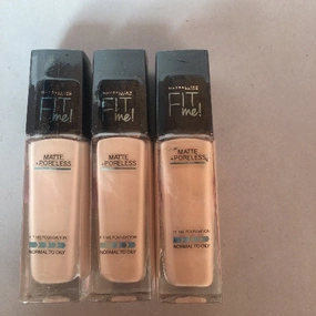 Maybelline Fit Me Matte   Poreless Foundation – Shine-Free, Natural Finish