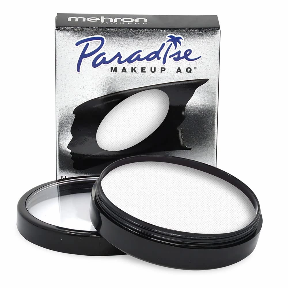 Mehron Makeup Paradise FX Makeup Pro Size | Stage & Screen, Face & Body Painting, Special FX, Beauty, Cosplay, Halloween | Water Activated Face Paint & Body Paint 1.4 oz (40 g) (Neon Clear/Blue UV)