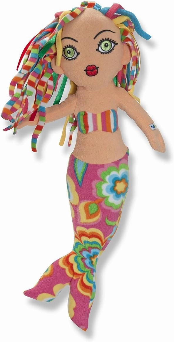 Melissa & Doug Meri Mermaid - Patterned Pal Stuffed Doll
