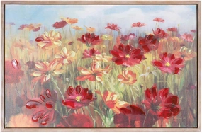 Melrose Floral Framed Canvas Wall Art - 23.5" x 35.5"